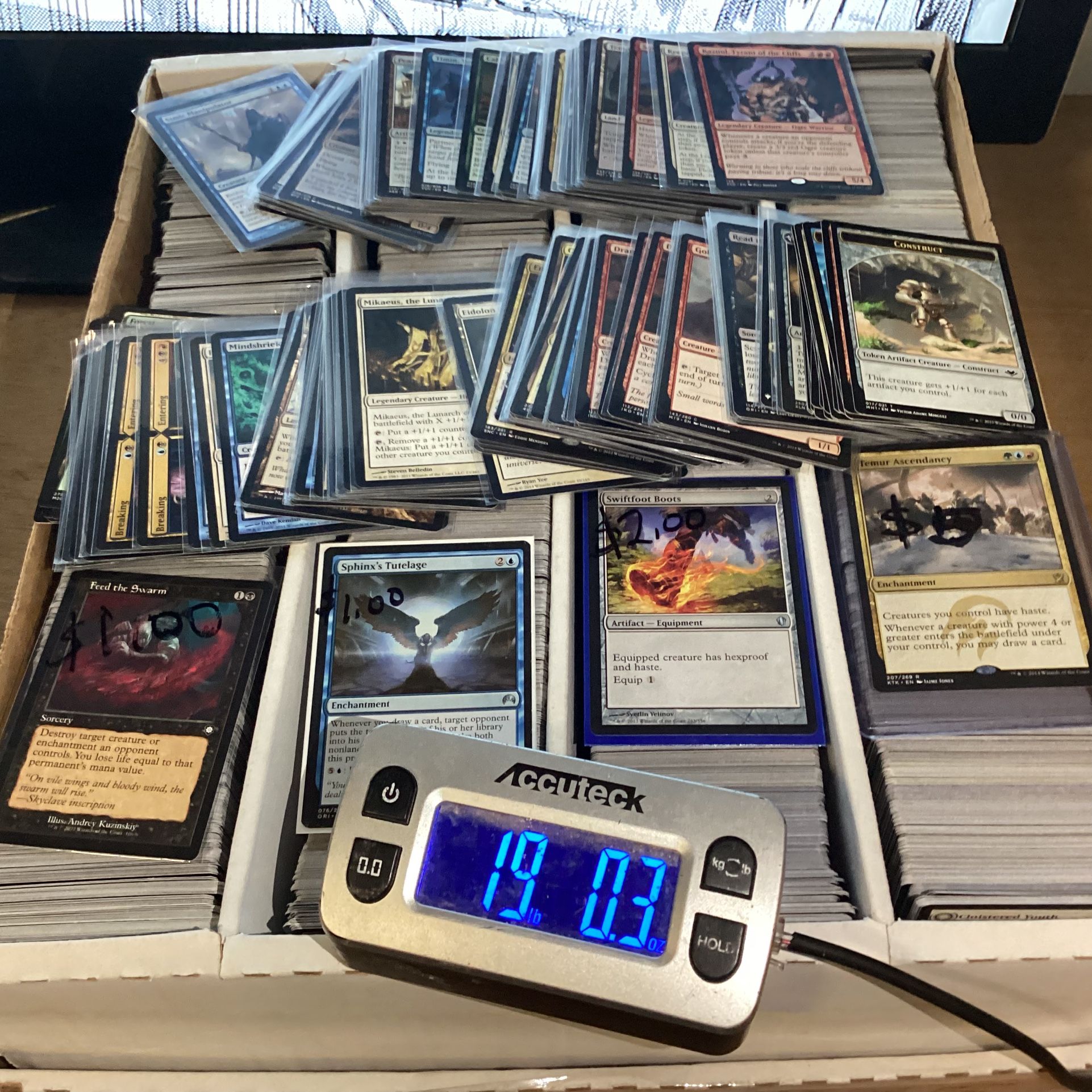 15+ lbs Magic the Gathering card lot from 2010-2020s No foils #2 There may be Tokens Lands Commons Uncommons Rares and Mythics There will be a mixtu