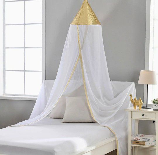 Bed Tents Bed Canopies White Gold