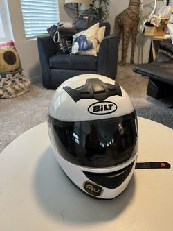 Motorcycle Helmet White BILT