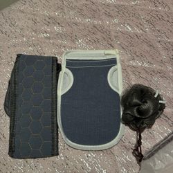 3-Piece Body Exfoliation Kit – Unscented Back Scrubber, Bath Glove, Shower Pouf – Full Coverage Deep Clean & Skin Revitalization