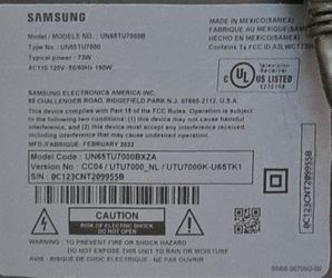 Samsung TV 65"