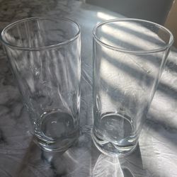 Set Of 2 Glass Tumblers 