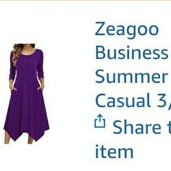 PURPLE DRESS SIZE LARGE