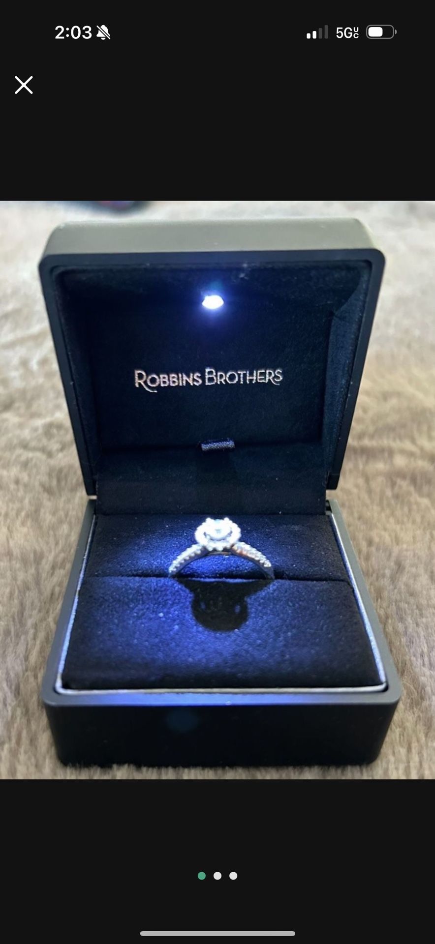 Robbins Brother’s Size 7 Engagement Ring