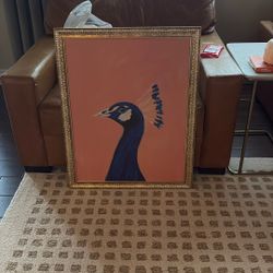 Opal House  Peacock Print   30x24 Inch