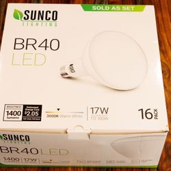 16 Sunco LED BR40 Bulbs