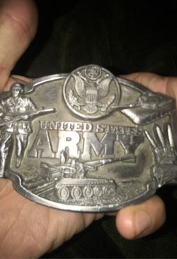 Vintage 1987 U.S. Army Belt Buckle By Siskiyou Buckle Co.