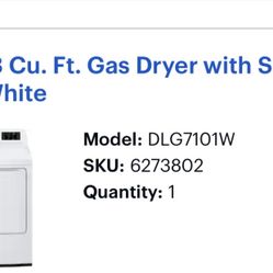 LG Washer & Gas Dryer Set – $550