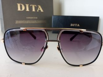 Dita Mach Five Gold Titanium Sunglasses