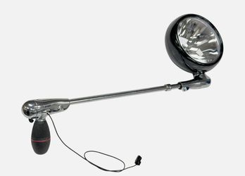 Adjustable Spotlight with Chrome Arm and Handle