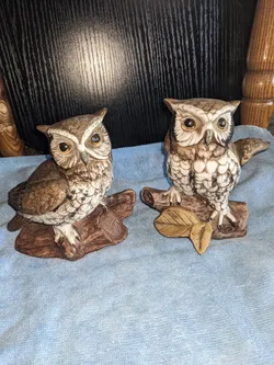 5-inch ceramic owl figurines