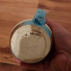 Tucson Potter ROZ PROUTY Ceramic Mug Horses Design 