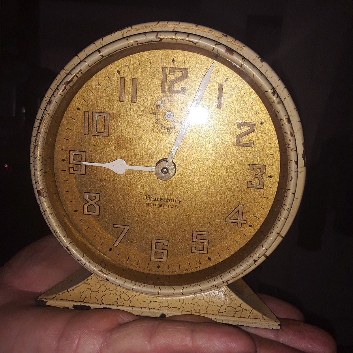 Selling ALL!! Waterbury Superior Antique vintage Alarm clock