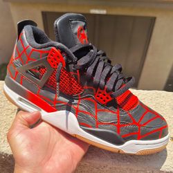 Custom Spider Man Jordan 4’s