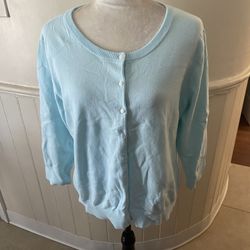 Pre-Owned Talbots 3/4 Sleeve Cardigan Size X-Large 