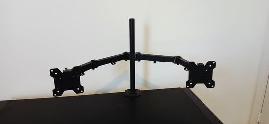 Dual Monitor Mount Stand – Heavy Duty Desk Clamp (Fits 13"-32" Screens)