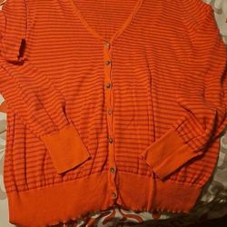 Coral And Bright Pink Cardigan 