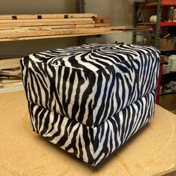 Zebra Print Ottoman