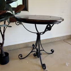 Theodore Alexander Wood and Metal Round Table