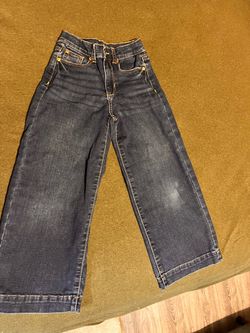 Kids Dark Wash Wide Leg Jeans