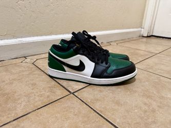 Mens Air Jordan 1 Low "Green Toe"