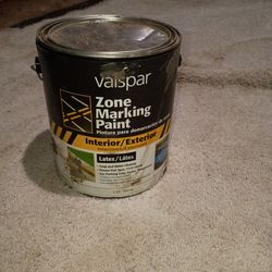 1 gallon unopened Valspar Latex Zone Marking Paint (White)
