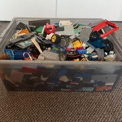 Big  Size Bin  Of Legos 