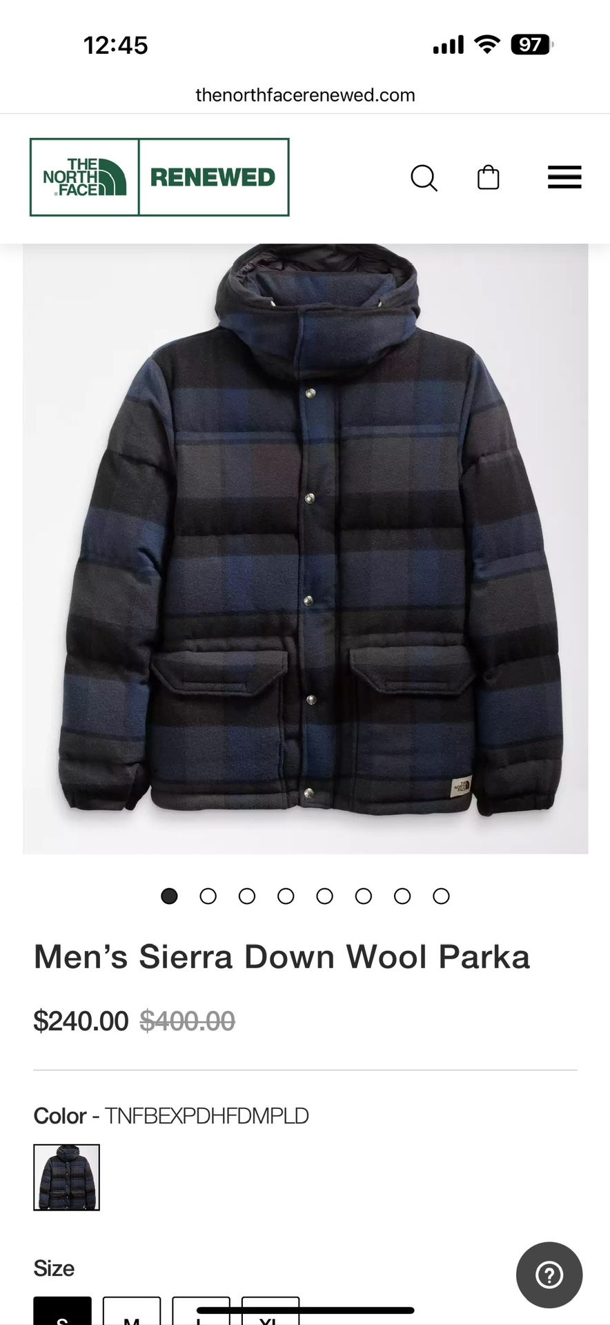 Men’s north face wool Down