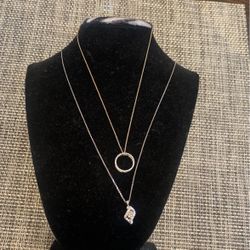 Real Gold White Chains Whit  Pendants diamonds