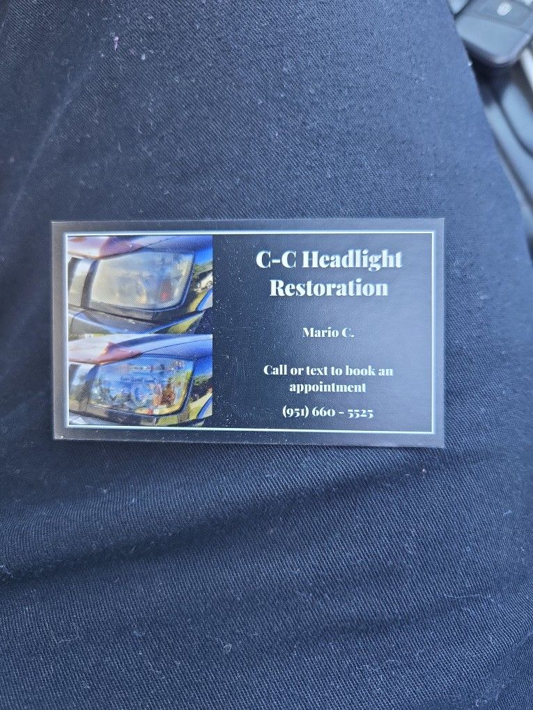 Restoration Of Headlights
