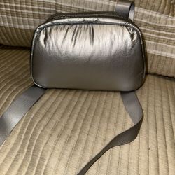 Grey Metallic Bag 