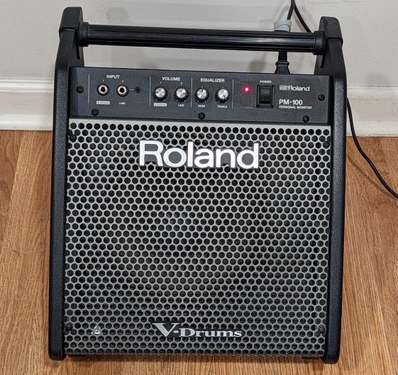 Roland PM-100 80-Watt Personal Drum Amplifier for V-Drums Speaker Amp