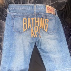 bape jeans 