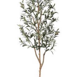 New! Artificial Olive Tree 5FT Tall Faux Silk Plant for Home Office Decor Indoor Fake Potted Tree