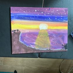 Beach Sunset Drawing