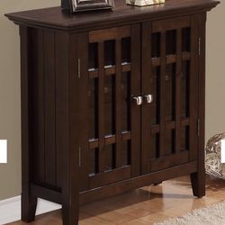 Tobacco Brown Media Cabinet