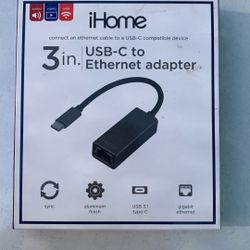 3 in. USB -C to Ethernet adapter 