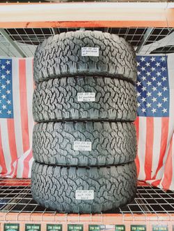 Set of 4 Used tires Size: LT275/55R20 BFGoodrich All-Terrain T/A KO2  All-Terrain Tire for Jeeps, 4x4 SUVs & Trucks 275 55 20 Off-Road All-Terrain 