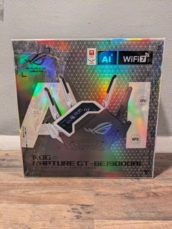 Asus ROG Rapture GT-BE19000AI Tri-Band WiFi 7 Gaming Router +Asus Wrty 6/24/29
