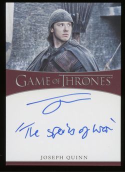 Game Of Thrones Joseph Quinn Autograph Card