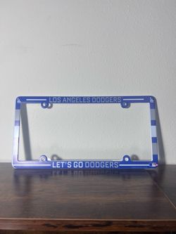 Los Angeles Dodgers License Plate Frame - Full Color (Plastic)