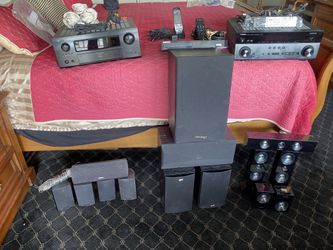 (2) Surround Sound Systems & Speakers & Cables &Smart Remotes 