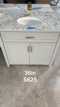 36in Bathroom Vanity with Top and Faucet