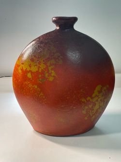 Large Round Ceramic Vase