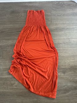 Orange Maxi Dress size medium
