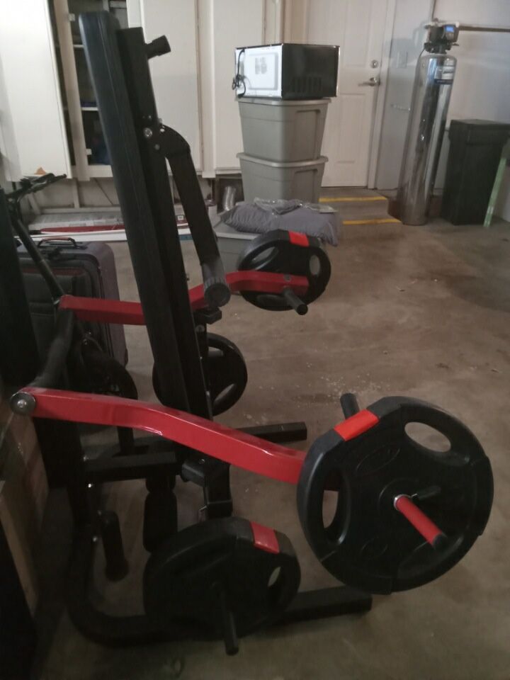 Weight Set With Bench Press Like New