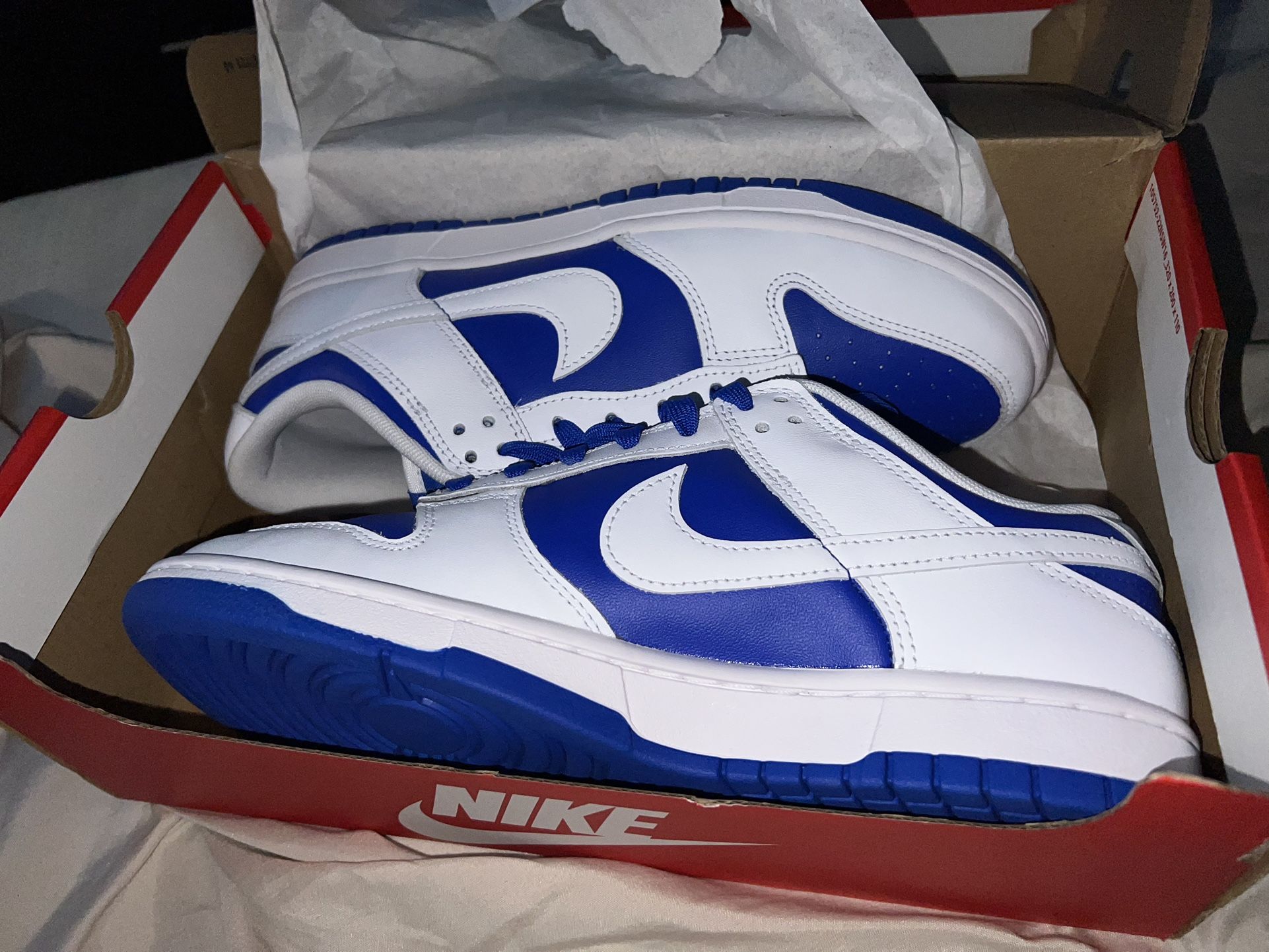 Nike Dunk Blue/white Size 9