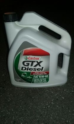 Castrol GTX Diesel oil.