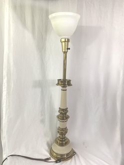 Antique Stiffel Torchiere Brass Lamp