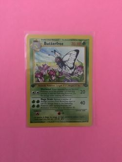 1st edition Butterfree 33/64 Pokemon Card from Jungle
